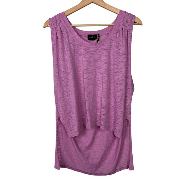 Urban Outfitters Out From Under Small Pink Burn Out Oversized High Low Tank Top - Picture 1 of 7